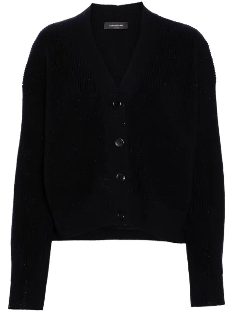 Fabiana Filippi chunky-knit cardigan Blue MAD214F431I9620000