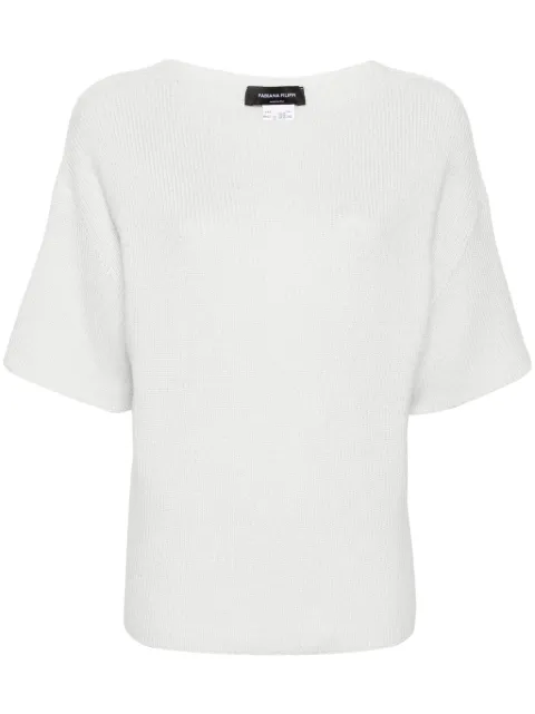 Fabiana Filippi lurex-detail jumper White MAD214F070I9620000