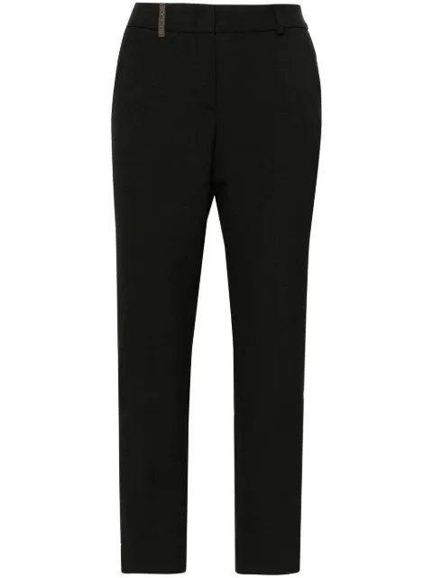 Peserico cropped trousers Grey P0471801934