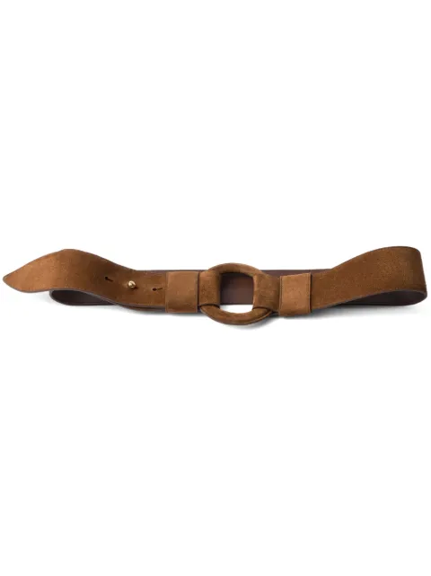 Prada buckle-fastening suede belt Brown 1CC615054