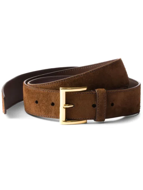 Prada buckled suede belt Brown 1CC537054