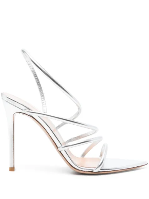 Gianvito Rossi 105mm Ettie sandals Silver G3244115RICNPS