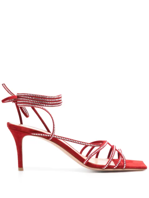 Gianvito Rossi 70mm crystal-embellished sandals Red G3251570RICCAM