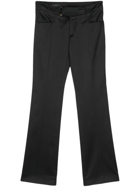 Gucci Pre-Owned 2000s buckle-detail trousers Black GUC250GZ