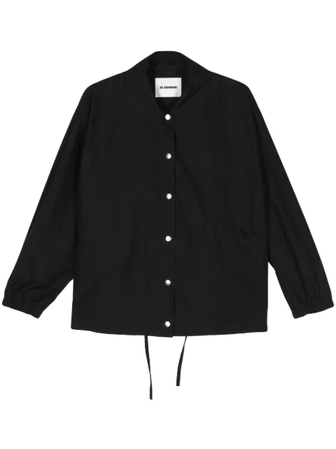 Jil Sander logo-print jacket Black J04AM0001J45026