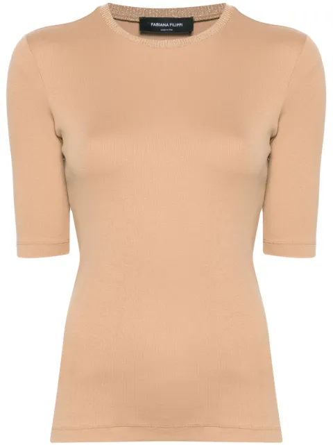 Fabiana Filippi jersey T-shirt Brown JED214F398I9630000