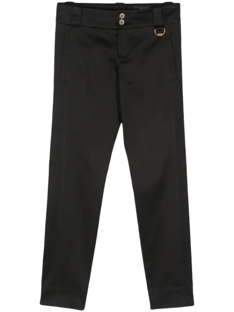Gucci Pre-Owned 2000s twill trousers Black GUC250GM
