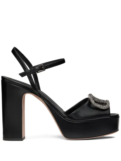 Valentino Garavani VLogo Signature platform sandals Black WS0FG2EST