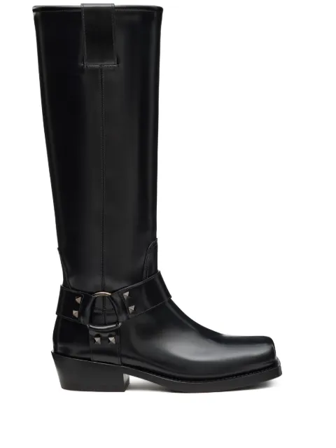 Valentino Garavani Rockstud harness boots Black WS0KV3NIB