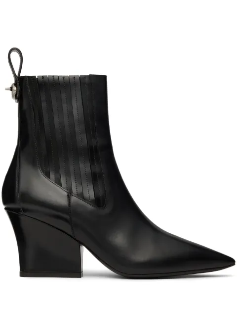 Valentino Garavani 75mm VLogo Lockette Beatle boots Black WS0KT4LQV