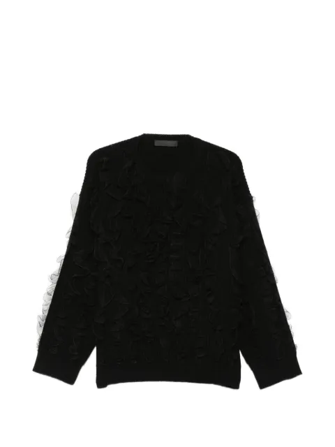 Valentino Garavani embroidered wool sweater Black BKC60L8WH