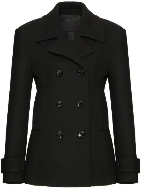Valentino Garavani Compact pea coat Black BCJ3M58V4