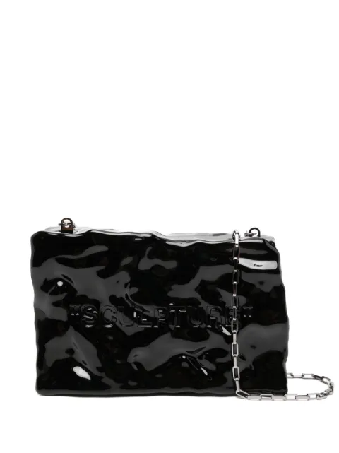 Off-White logo-embossed crossbody bag Black OWNM054C99MET0011000
