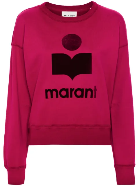MARANT ÉTOILE Mobyli logo-print sweatshirt Pink SW0011FBB3M07E