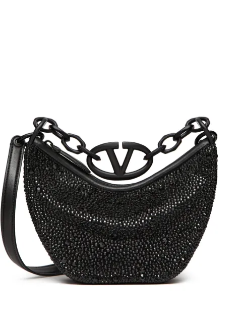 Valentino Garavani mini VLogo Moon shoulder bag Black WB0Q43KLC