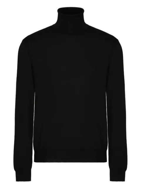 Valentino Garavani roll neck wool sweater Black VKC31RAD1