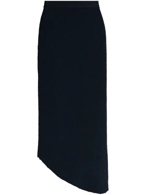 Cult Gaia plissé asymmetric midi skirt Black KS3458YN2494
