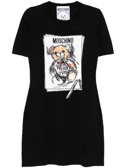 Moschino Teddy Bear T-shirt dress Black V04945506