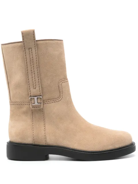 Tod's T Timeless-plaque boots Neutrals XXW20L0IM60RE0