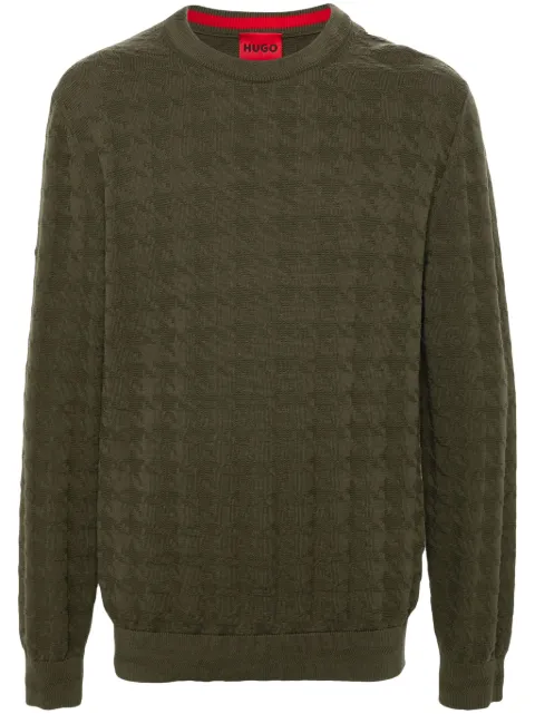 HUGO organic cotton jumper Green 50516620