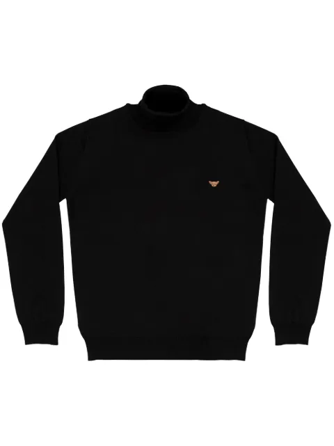 PELO FOUNDATION dog-appliqué jumper Black 13002BLACK