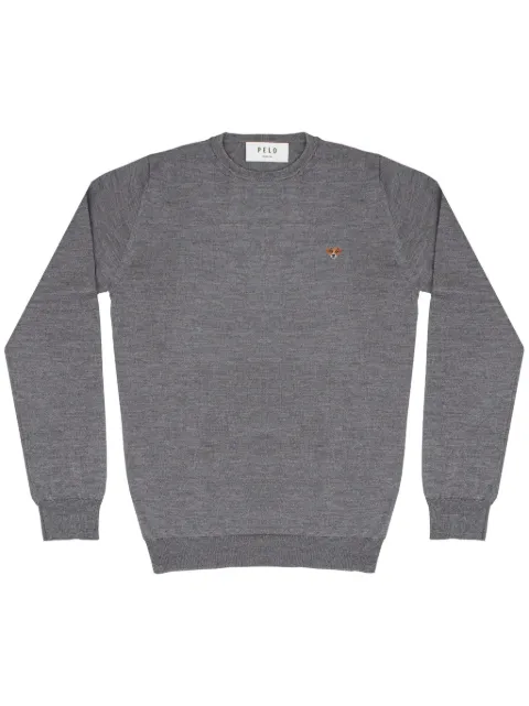 PELO FOUNDATION dog-appliqué jumper Grey 13001GREY