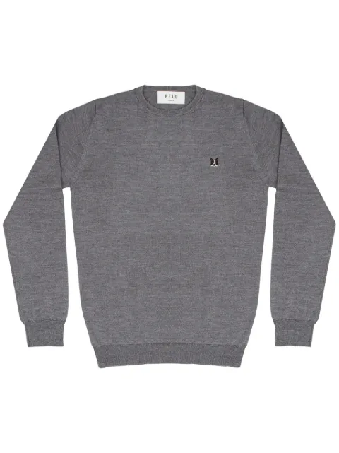 PELO FOUNDATION dog-appliqué jumper Grey 13001GREY