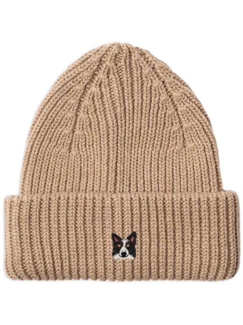 PELO FOUNDATION Border Collie beanie hat Neutrals 13005CAMEL