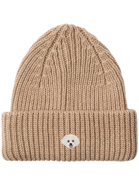 PELO FOUNDATION knitted beanie hat Neutrals 13005CAMEL