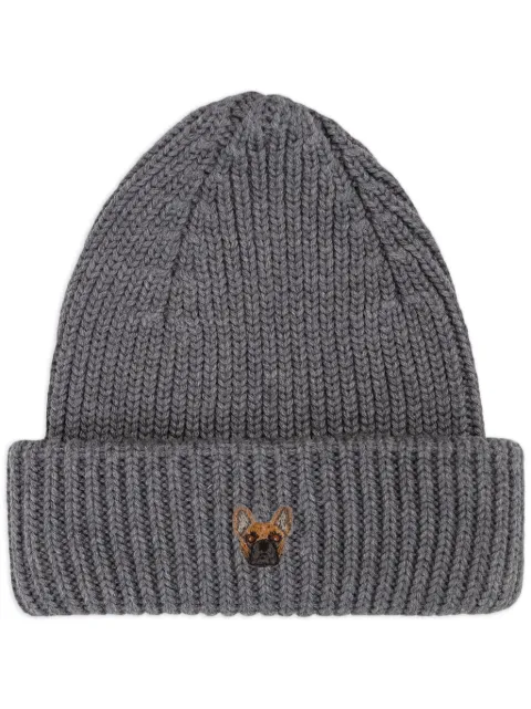 PELO FOUNDATION Bouledogue patch beanie Grey 13005GREY