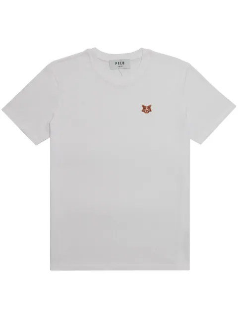 PELO FOUNDATION dog-appliqué T-shirt White SLIMWHITE