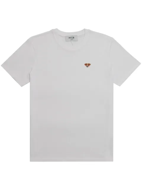 PELO FOUNDATION dog-appliqué T-shirt White SLIMWHITE