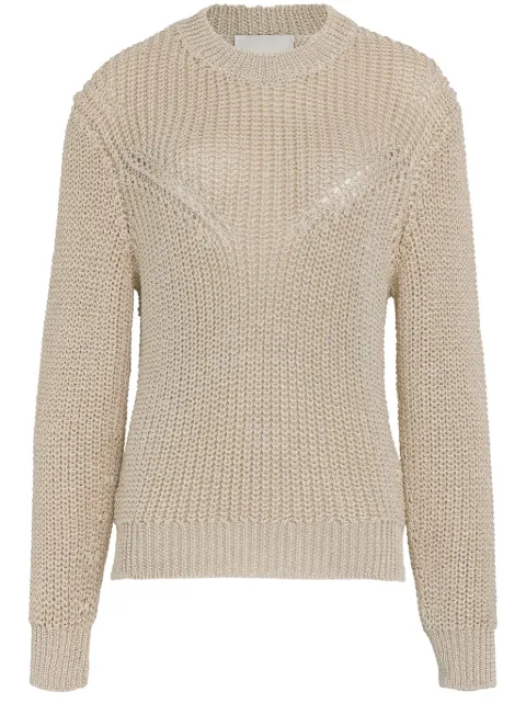 ISABEL MARANT ribbed-knit jumper Neutrals PU0421FAB1L04I