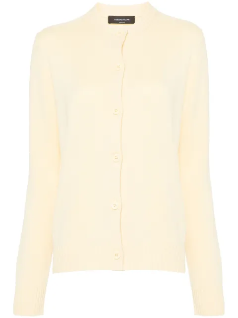 Fabiana Filippi perforated-detail cardigan Yellow MAD214F025N1280000