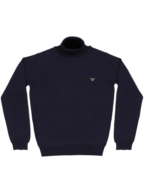 PELO FOUNDATION dog-appliqué jumper Blue 13002NAVY