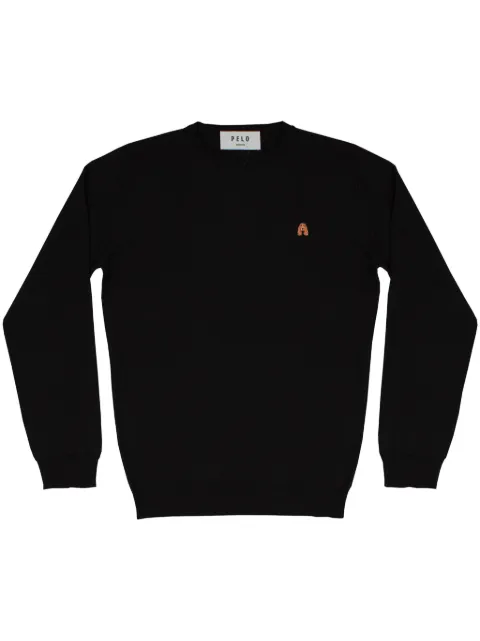 PELO FOUNDATION dog-appliqué jumper Black 13001BLACK