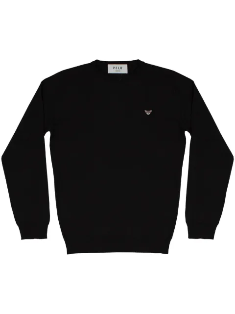 PELO FOUNDATION dog-appliqué jumper Black 13001BLACK
