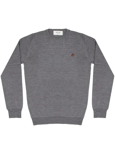 PELO FOUNDATION dog-appliqué jumper Grey 13001GREY