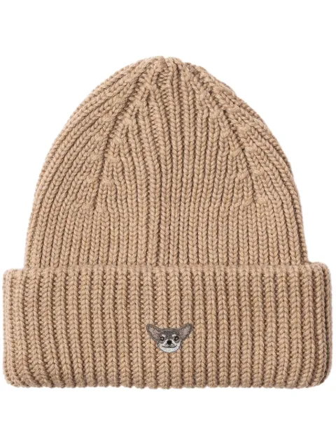 PELO FOUNDATION Chihuahua beanie hat Neutrals 13005CAMEL
