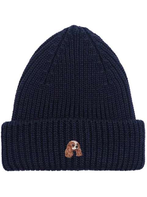 PELO FOUNDATION Cavalier King beanie hat Blue 13005NAVY