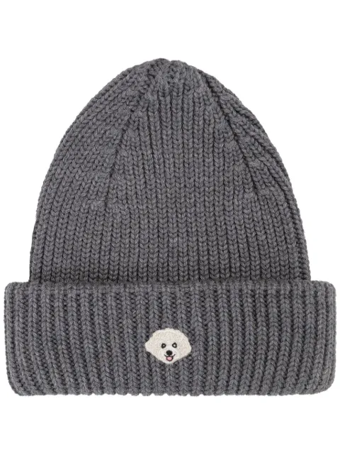 PELO FOUNDATION Maltese patch beanie Grey 13005GREY