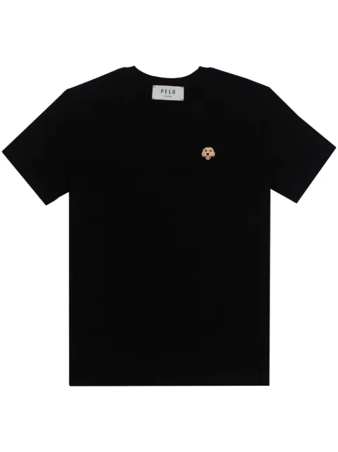 PELO FOUNDATION Labrador patch T-shirt Black SLIMBLACK