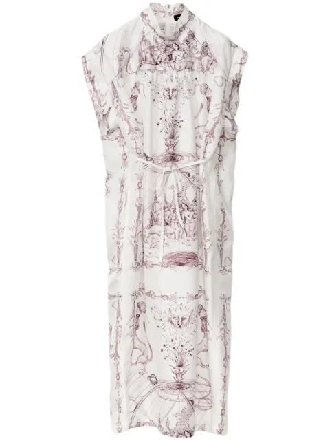 Fabiana Filippi printed silk dress White ABD214F246D7560000