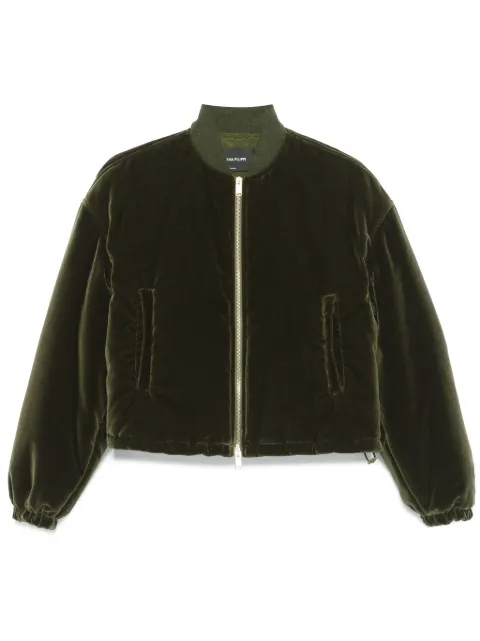 Fabiana Filippi velvet bomber jacket Green GCD224F167L0240000