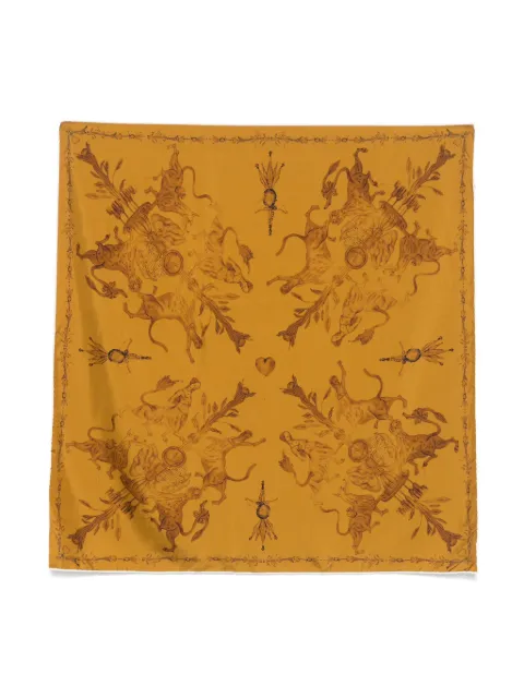 Fabiana Filippi x Benni Bosetto printed silk scarf Brown SAD224A933L1280000