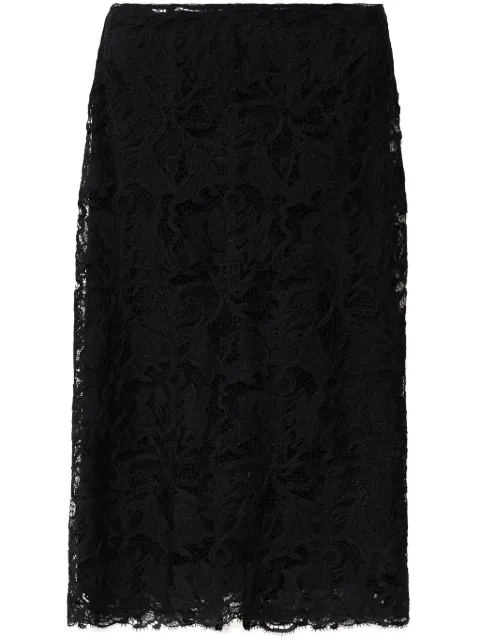 Fabiana Filippi macramé lace skirt Black GND224F871D7720000