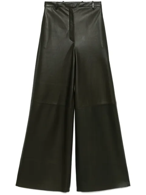 Fabiana Filippi leather trousers Green PLD214F244I9670000