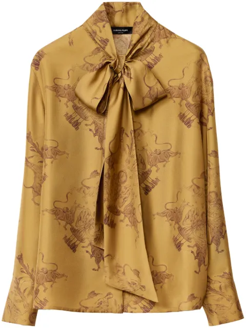 Fabiana Filippi x Benni Bosetto silk shirt Yellow CAD224F224D7670000