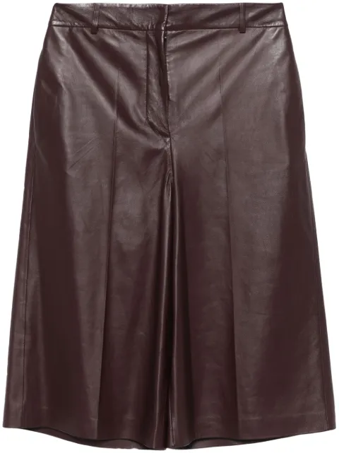 Fabiana Filippi leather shorts Red PLD214F321I9670000