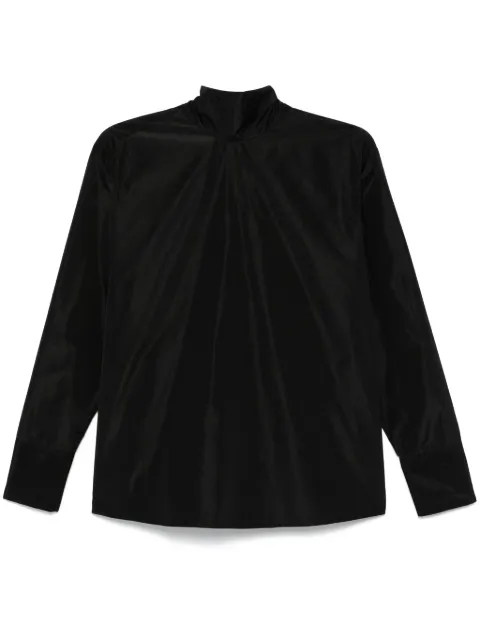 Fabiana Filippi taffeta blouse Black TPD214F410D7370000